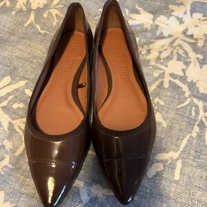 Patent leather brown shoes women’s 7.5